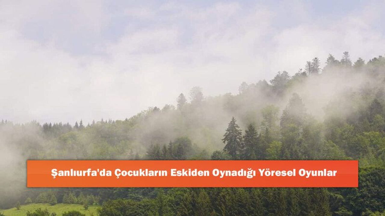 Şanlıurfa'da Çocukların Eskiden Oynadığı Yöresel Oyunlar