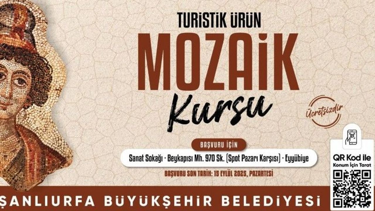 Şanlıurfa’da sanat ve turizm için yeni adım: Kurs kayıtları başladı