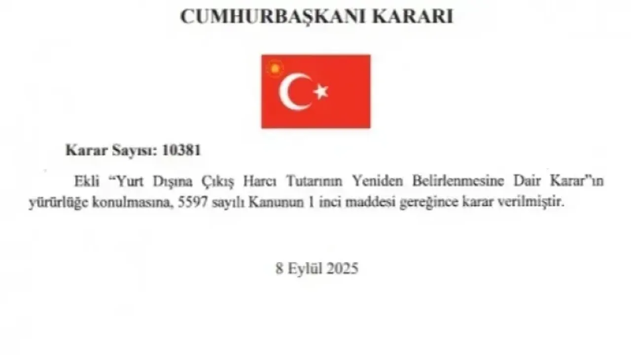 Yurt Dışına Çıkacaklar Dikkat: Harç Tutarı Güncellendi