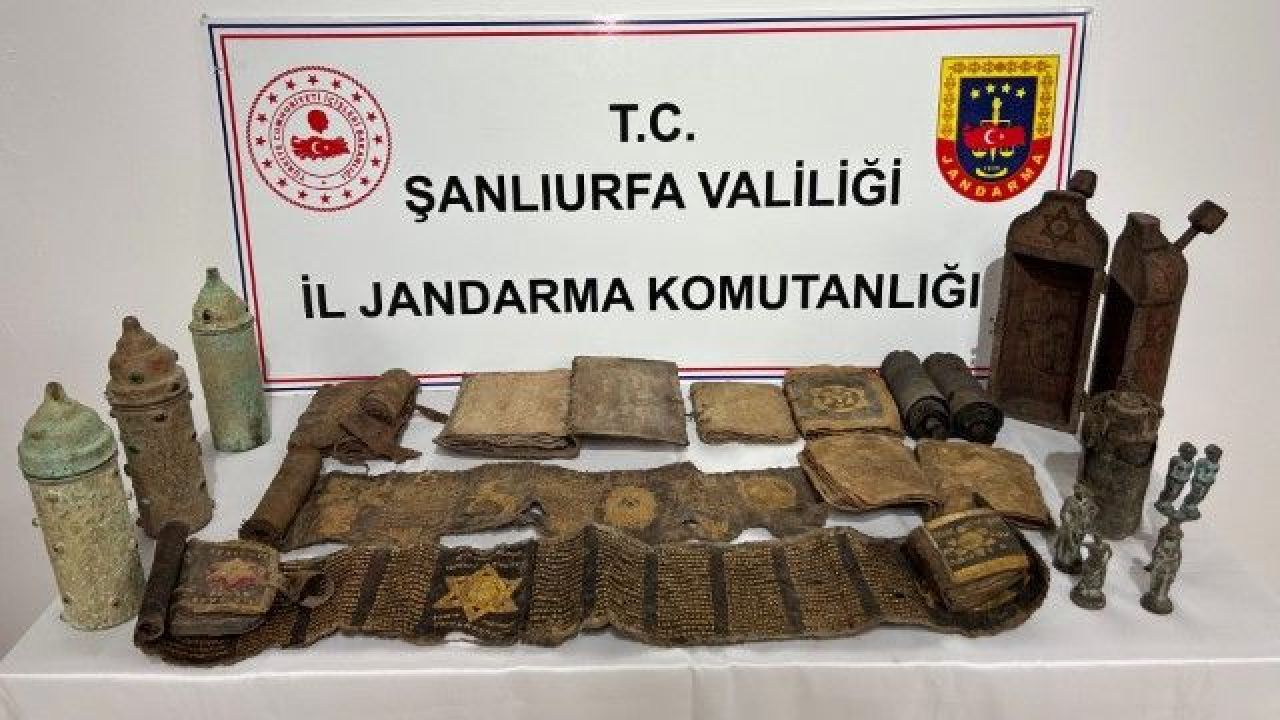 Şanlıurfa Eyyübiye’de Jandarmadan Kaçak Tarihi Eser Baskını!