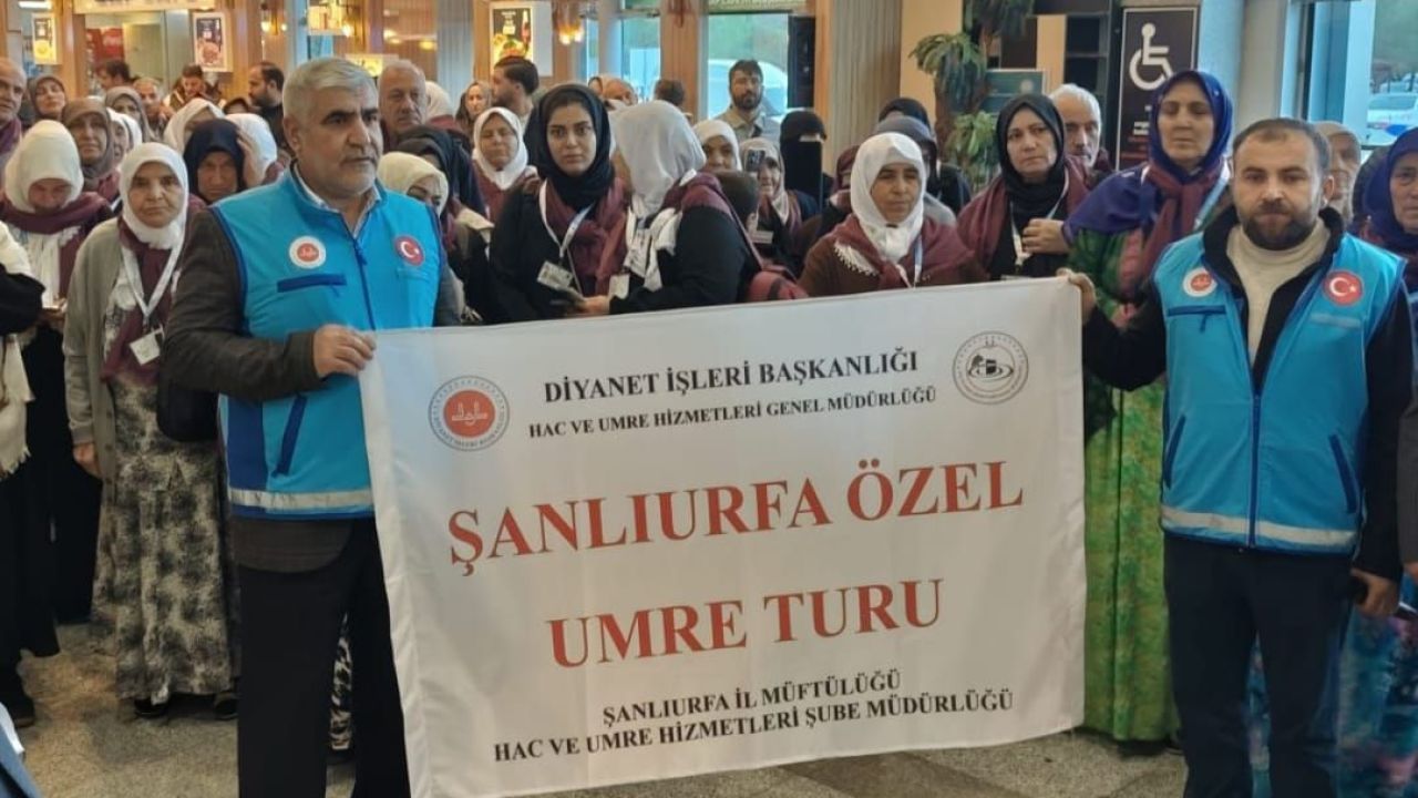 Şanlıurfa’dan 221 Kişilik Umre Kafilesi Kutsal Topraklara Uğurlandı!