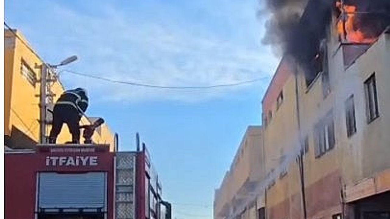 Şanlıurfa'da Halı Yıkama İş Yerinde Yangın