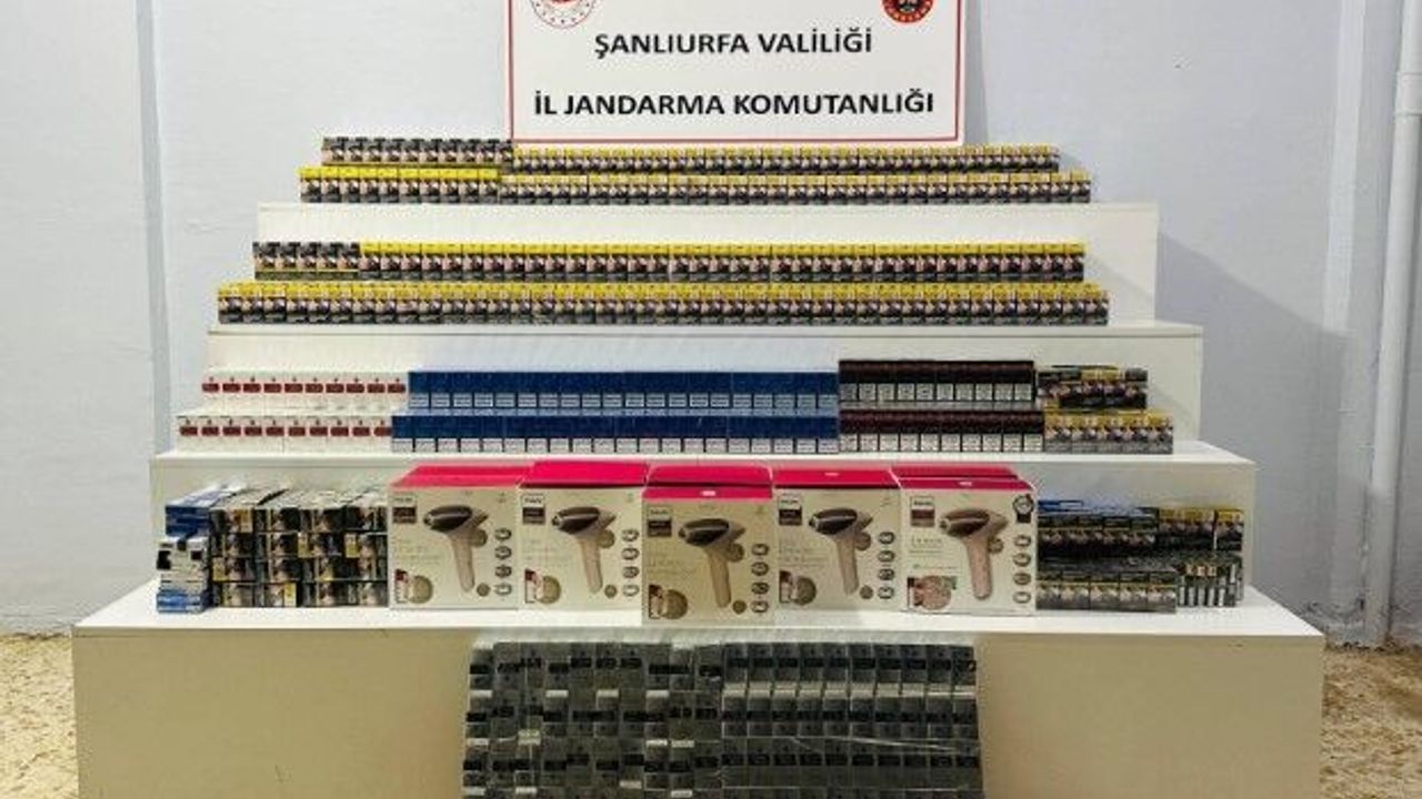 Şanlıurfa’da Kaçakçılık Operasyonu: Çok Sayıda Ürün Ele Geçirildi
