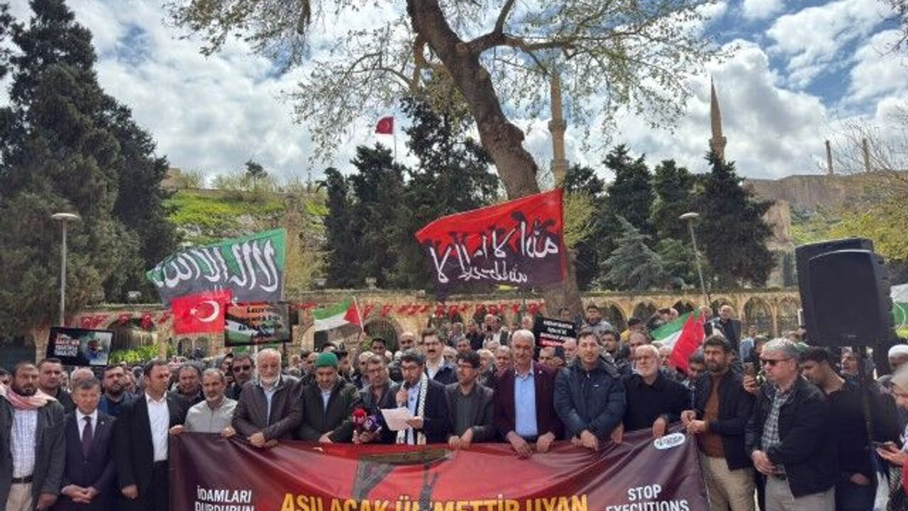 İsrail’in Filistinlilere İdam Uygulaması Şanlıurfa’da Protesto Edildi