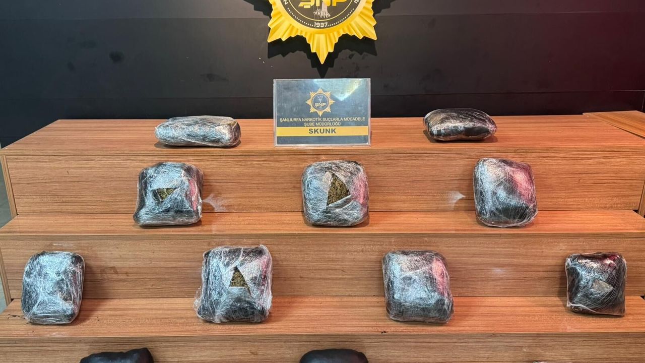 Şanlıurfa'da otomobilin bagajından uyuşturucu çıktı, sürücü gözaltında