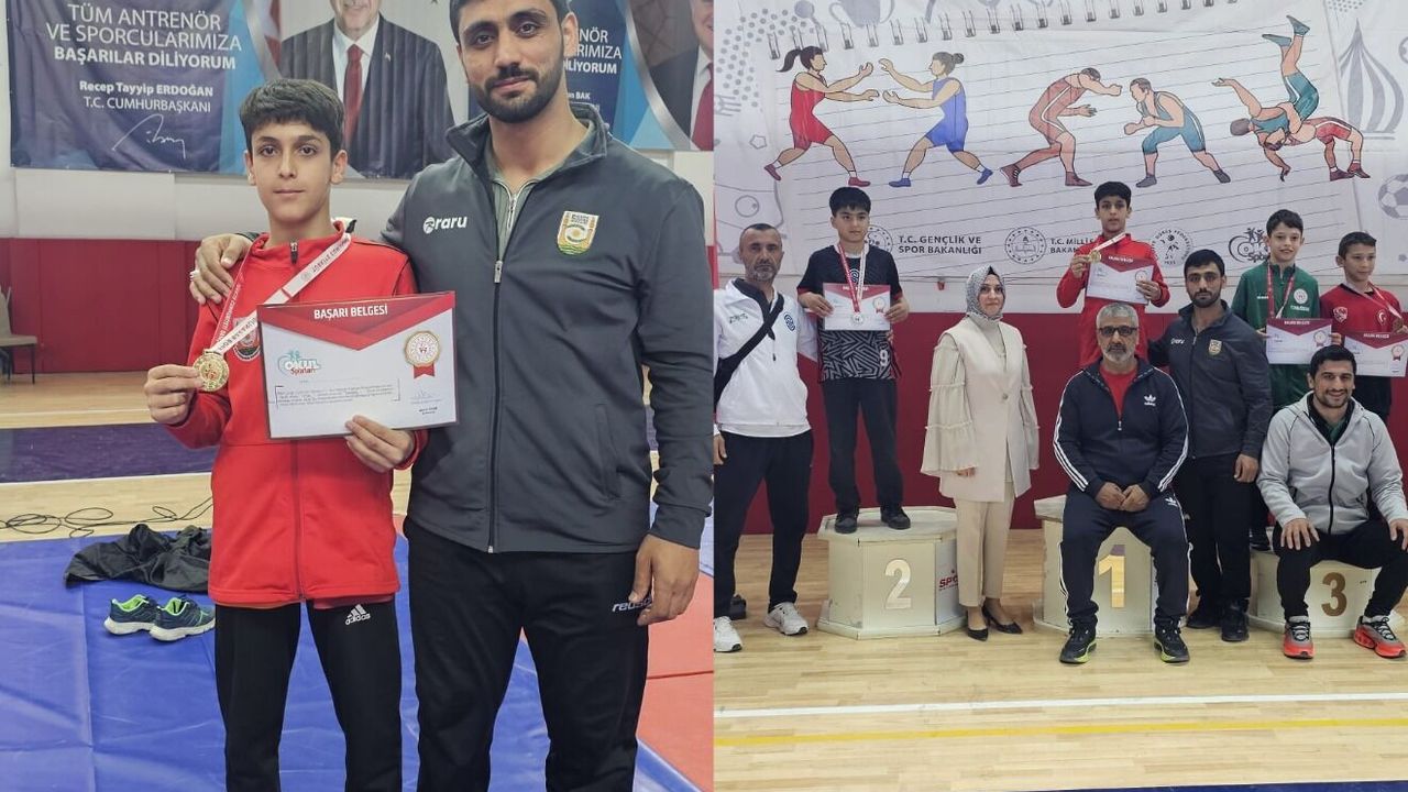 Şanlıurfalı Devran Eşkili güreş'te Türkiye şampiyonu oldu