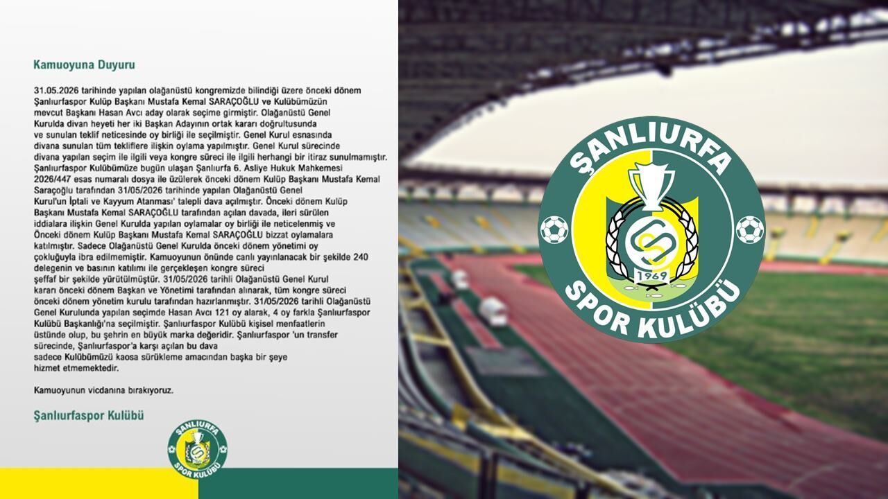 Şanlıurfaspor Kongresi Mahkemelik Oldu! Kayyum Tal