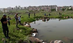 Siverek"te gölete giren çocuklar boğulma tehlikesi geçirdi