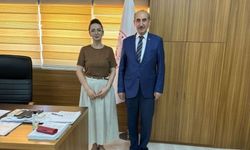 Mehmet Yalçınkaya’dan Başhekim Zeynep Berna Toptan’a Ziyaret