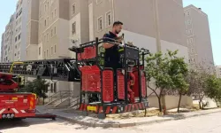 Şanlıurfa’da 6. Katta Mahsur Kalan Güvercin İtfaiye Ekiplerince Kurtarıldı