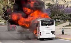 Mersin’de Seyir Halindeki Otobüs Alev Topuna Döndü!