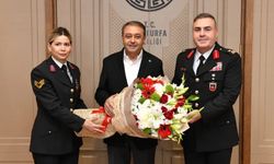 Şanlıurfa Valisi, İl Jandarma Komutanı Tuğgeneral Avkıran’ı Makamında Ağırladı