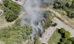 Van Gölü Sahilinde Korkutan Yangın!