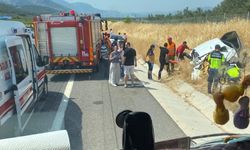 Kırkağaç’ta Trafik Kazası: Bir Araç Şarampole Devrildi