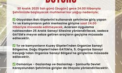 Gaziantep-Şanlıurfa Güzergâhında Kar Nedeniyle Trafik Tedbirleri