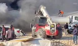 Şanlıurfa’da Alevler Şantiyeyi Sardı: 4 Araç Küle Döndü!