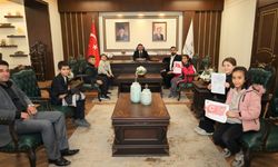 GAP İlkokulu Öğrencilerinden Kaymakam Şahin’e Ziyaret