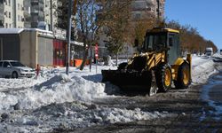 Şanlıurfa Siverek’te Biriken Karlar Kamyonlarla Şehir Dışına Taşınıyor
