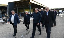 Şanlıurfa’da Hasar Gören Hal Ve Pazarlara Vali Ziyareti