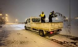 Şanlıurfa Büyükşehir Belediyesi’nden Kar Yağışına Karşı Yoğun Mesai!