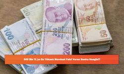 500 Bin TL'ye En Yüksek Mevduat Faizi Veren Banka Hangisi?