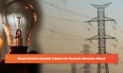 Bingöl Elektrik Kesintisi 8 Şubat: Bu İlçelerde Oturanlar Dikkat