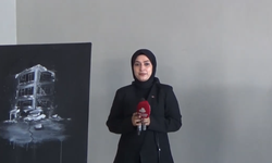 Şanlıurfa'da Ayşe Çiçek, 6 Şubat Depremi Anısına Sergi Açtı