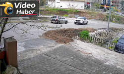 Şanlıurfa'da aracın dereye uçtuğu anlar güvenlik kamerasına yansıdı