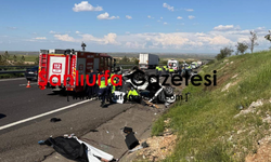 Şanlıurfa'da trafik kazası 3 ölü 5 yaralı