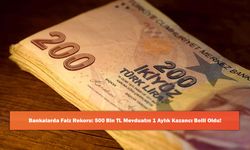Bankalarda Faiz Rekoru: 500 Bin TL Mevduatın 1 Aylık Kazancı Belli Oldu!