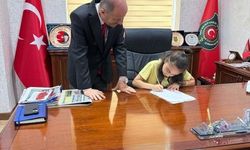 Başkan Yavuz Koltuğu Şehit Kızı Buğlem Bozkurt'a Devretti.