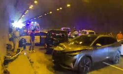 Otoyolda Trafik Durdu! Tünelde Peş Peşe Çarpışma