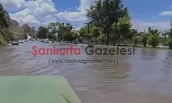 Birecik’te Yağış Sonrası Yollar Göle Döndü
