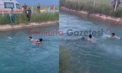 Şanlıurfa’da Film Gibi Kurtarma: Kanala Atladı, Akıntıya Kapıldı