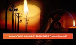 Şanlıurfa’da Büyük Kesinti: Üç Günlük Elektrik Programı Açıklandı!