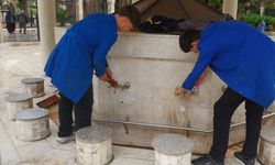 Şanlıurfa’da Mesleki Eğitim Öğrencilerinden Dergah Camisi’nde Bakım Çalışması