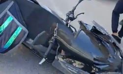 Birecik’te Kontrolden Çıkan Motosiklet Araca Çarptı