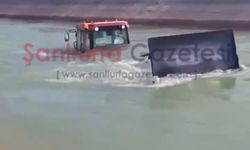 Şanlıurfa’da Traktör Sulama Kanalına Düştü