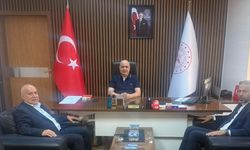 ŞESOB Başkanı Karacabey'den Başhekim Gerger'e Hayırlı Olsun Ziyareti