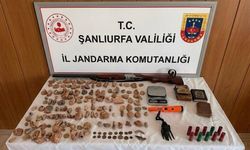 Tarihi eser kaçakçısına darbe: Halfeti jandarma dur dedi!