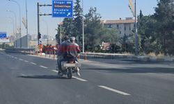 Şanlıurfa’da Motosiklet Üzerinde Tehlikeli Yolculuk Kamerada