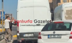 Şanlıurfa’da Kavşakta Minibüse Yumruklu Saldırı