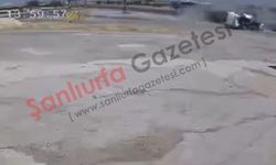 Şanlıurfa'da Feci Kazanın Güvenlik Kamerası Görüntüleri Ortaya Çıktı