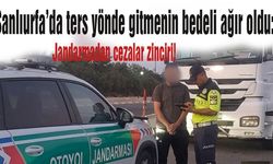Şanlıurfa’da ters yönde gitmenin bedeli çok ağır oldu: Jandarmadan cezalar zinciri!