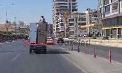 Şanlıurfa'da Pikabın Üzerindeki Tehlikeli Yolculuk Kamerada