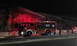Şanlıurfa'da havai fişek paniği! Otluk alan alevlere teslim oldu