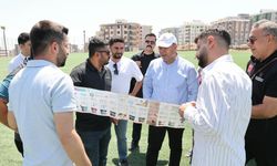 Şanlıurfa’da yeni futbol sahası için geri sayım; Başkan Çiftçi'den yerinde inceleme