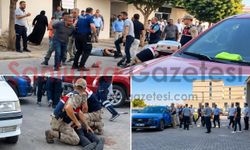 Şanlıurfa'da hastane önünde silahlı saldırı! Şüphelilerin gözaltı anı kameraya yansıdı