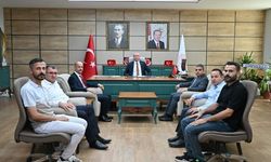 Şehit Aileleri Derneği'nden İl Milli Eğitim Müdürü Hasan Kökrek'e ziyaret