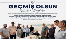 Şanlıurfa amatör futbol camiasından Saha Komiseri Müslüm Baydoğa'ya anlamlı ziyaret